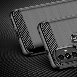 Carbon Case lankstus dangtelis Motorola Moto G Power 2022 juodas