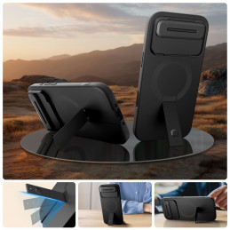 „Tech-Protect Kevlar Aura MagSafe“ dėklas, skirtas „iPhone Air“ – juodas