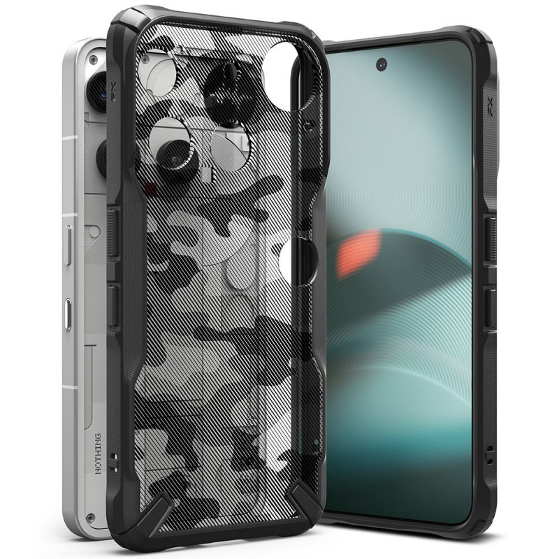 „Ringke Fusion X“ dėklas, skirtas „Nothing Phone 3“ – pilkas ir juodas