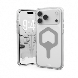 UAG Plyo MagSafe dėklas, skirtas iPhone 17 Pro Max – skaidraus sidabro spalvos