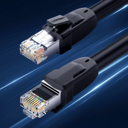 Ugreen kabelis Interneto tinklo kabelis Ethernet pataisos laidas RJ45 Cat 8 T568B 2m juodas (70329)