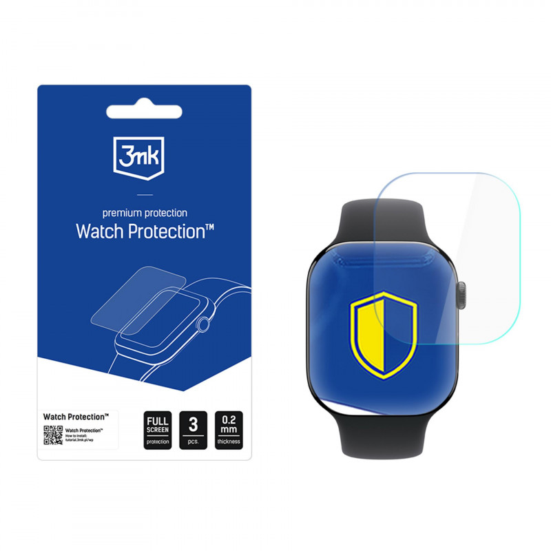 3mk laikrodžio apsaugos ARC išmaniojo laikrodžio ekrano apsauga, skirta „Apple Watch 11“ (46 mm)