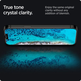 Spigen Glas.tR plonas privatumas grūdintas stiklas, skirtas iPhone 13/ 13 Pro/ 14