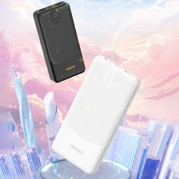 Dudao K10 išorinė baterija 10000mAh 2.4A 2 x USB-A - balta