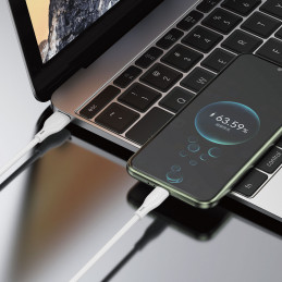 Dudao USB / USB C tipo laidas 5A 1m baltas (L2T 1m baltas)
