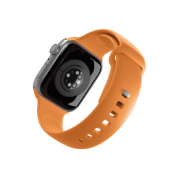 „Puro Icon“ silikoninis dirželis, skirtas „Apple Watch 44 / 45 / 46 / 49 mm“ – oranžinis