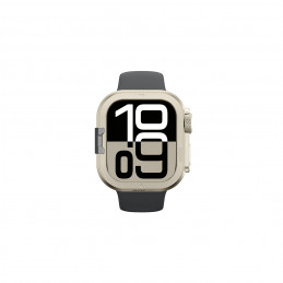 NUOSTABUS „Titan Pro“ metalinis dėklas, skirtas „Apple Watch 11“ (46 mm), aliuminis – titanas