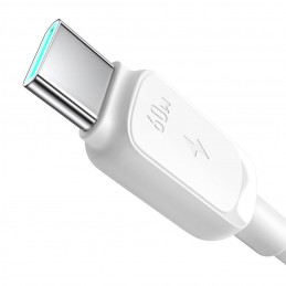 „Joyroom S-A14“ USB-C laidas – USB-C 60W 1,2 m – baltas