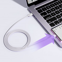 „Joyroom S-A14“ USB-C laidas – USB-C 60W 1,2 m – baltas