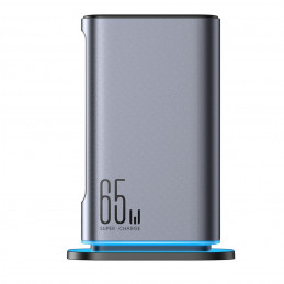 „Joyroom JR-TCM02 GaN 65W“ įkroviklis, įkrovimo stotelė, 4xUSB-C, 2xUSB-A, JK kištukas - pilka
