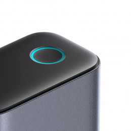 „Joyroom JR-TCM02 GaN 65W“ įkroviklis, įkrovimo stotelė, 4xUSB-C, 2xUSB-A, JK kištukas - pilka