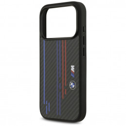 BMW M Kevlar linijų ir logotipo „MagSafe“ dėklas, skirtas „iPhone 17 Pro“ – juodas