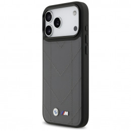 BMW M dygsniuotas logotipo „MagSafe“ dėklas, skirtas „iPhone 17 Pro Max“ – grafito spalvos