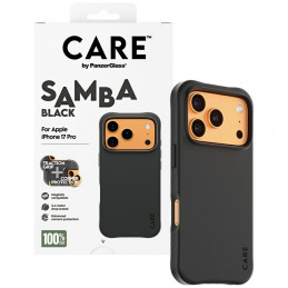 „CARE by PanzerGlass“ madingas „Samba MagSafe“ dėklas, skirtas „iPhone 17 Pro“ – juodas