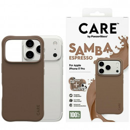 „CARE by PanzerGlass“ madingas „Samba MagSafe“ dėklas, skirtas „iPhone 17 Pro“ – rudas