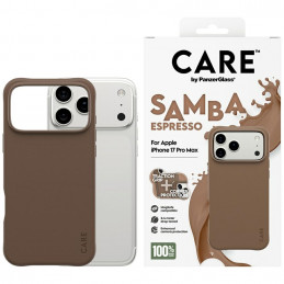 „CARE by PanzerGlass“ madingas „Samba MagSafe“ dėklas, skirtas „iPhone 17 Pro Max“ – rudas