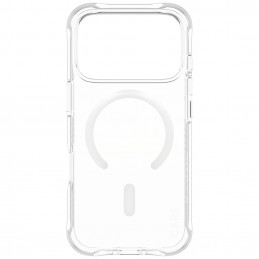 „CARE by PanzerGlass“ madingas „Samba“ dėklas su baltu „MagSafe“, skirtas „iPhone 17 Pro“ – permatomas