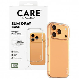 „CARE by PanzerGlass“ madingas minkštas „X-Ray“ dėklas, skirtas „iPhone 17 Pro“ – permatomas