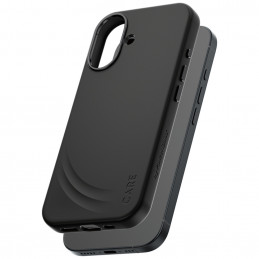 „CARE by PanzerGlass“ „Feature FLOW MagSafe“ dėklas, skirtas „iPhone 17“ – juodas