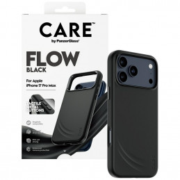 „CARE by PanzerGlass“ „Feature FLOW MagSafe“ dėklas, skirtas „iPhone 17 Pro Max“ – juodas