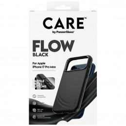 „CARE by PanzerGlass“ „Feature FLOW MagSafe“ dėklas, skirtas „iPhone 17 Pro Max“ – juodas