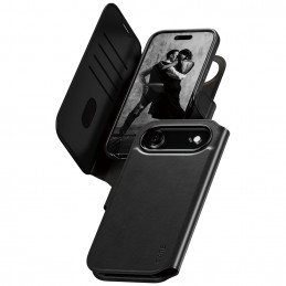 „CARE by PanzerGlass Feature Tango 2in1“ piniginės dėklas su „MagSafe“ dėklu, skirtas „iPhone Air“ – juodas