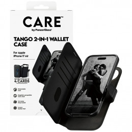 „CARE by PanzerGlass Feature Tango 2in1“ piniginės dėklas su „MagSafe“ dėklu, skirtas „iPhone Air“ – juodas
