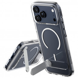 „CARE by PanzerGlass“ apsauginis dėklas su atramėle „MagSafe“, skirtas „iPhone 17 Pro Max“ – skaidrus