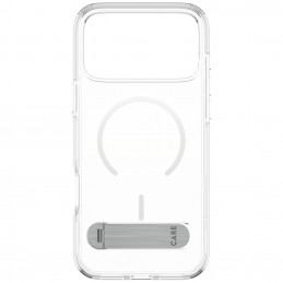 „CARE by PanzerGlass“ apsauginis dėklas su atramėle „MagSafe“, skirtas „iPhone 17 Pro Max“ – skaidrus