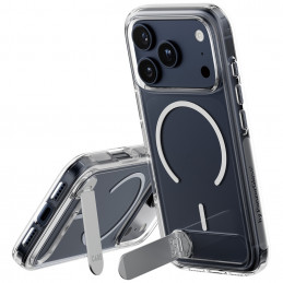 „CARE by PanzerGlass“ apsauginis dėklas su atramėle „MagSafe“, skirtas „iPhone 17 Pro“ – skaidrus