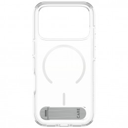 „CARE by PanzerGlass“ apsauginis dėklas su atramėle „MagSafe“, skirtas „iPhone 17 Pro“ – skaidrus