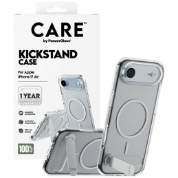 „CARE by PanzerGlass“ apsauginis dėklas su atramėle, skirtas „iPhone Air“ – skaidrus