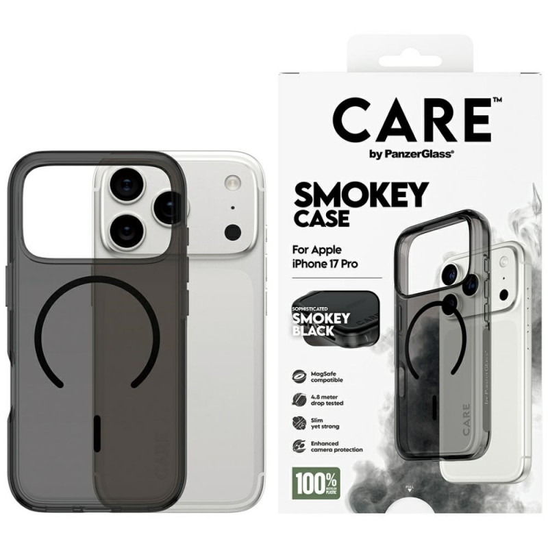 „CARE by PanzerGlass“ flagmaninis „Urban Explorer“ dėklas su juodu „MagSafe“, skirtas „iPhone 17 Pro“ – juodas