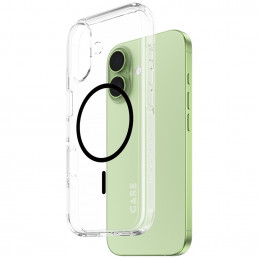 „CARE by PanzerGlass“ flagmaninis „Urban Explorer“ dėklas su juodu „MagSafe“, skirtas „iPhone 17“ – permatomas