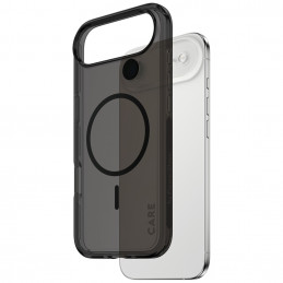 „CARE by PanzerGlass“ flagmano „Urban Explorer“ su juodu „MagSafe“ dėklu, skirtu „iPhone Air“ – juodas