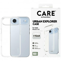 „CARE by PanzerGlass“ flagmano „Urban Explorer“ dėklas su skaidriu rėmeliu, skirtas „iPhone Air“ – permatomas
