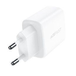 Acefast sieninis įkroviklis C tipo USB / USB 20W, PPS, PD, QC 3.0, AFC, FCP baltas (A25 baltas)