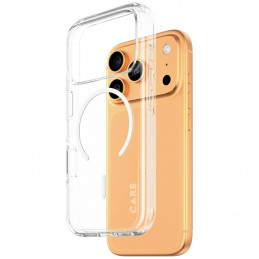 „CARE by PanzerGlass“ flagmaninis „Urban Explorer“ dėklas su baltu „MagSafe“, skirtas „iPhone 17 Pro“ – permatomas