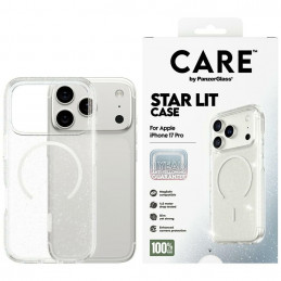„CARE by PanzerGlass“ flagmaninis „Urban Explorer“ dėklas su baltu „MagSafe“, skirtas „iPhone 17 Pro“ – skaidrūs blizguč...