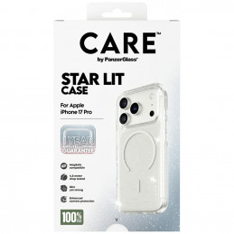 „CARE by PanzerGlass“ flagmaninis „Urban Explorer“ dėklas su baltu „MagSafe“, skirtas „iPhone 17 Pro“ – skaidrūs blizguč...