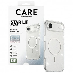 „CARE by PanzerGlass“ flagmaninis „Urban Explorer“ dėklas su baltu „MagSafe“, skirtas „iPhone Air“ – skaidrūs blizgučiai