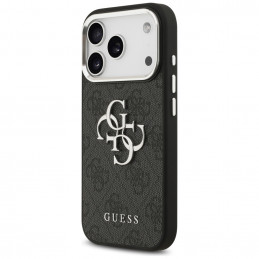 „Guess 4G Big 4G Classic“ logotipo dėklas, skirtas „iPhone 17 Pro Max“ – juodas