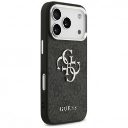 „Guess 4G Big 4G Classic“ logotipo dėklas, skirtas „iPhone 17 Pro Max“ – juodas