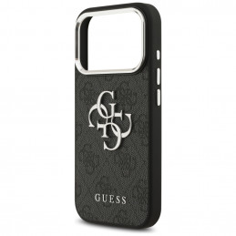 „Guess 4G Big 4G Classic“ logotipo dėklas, skirtas „iPhone 17 Pro Max“ – juodas