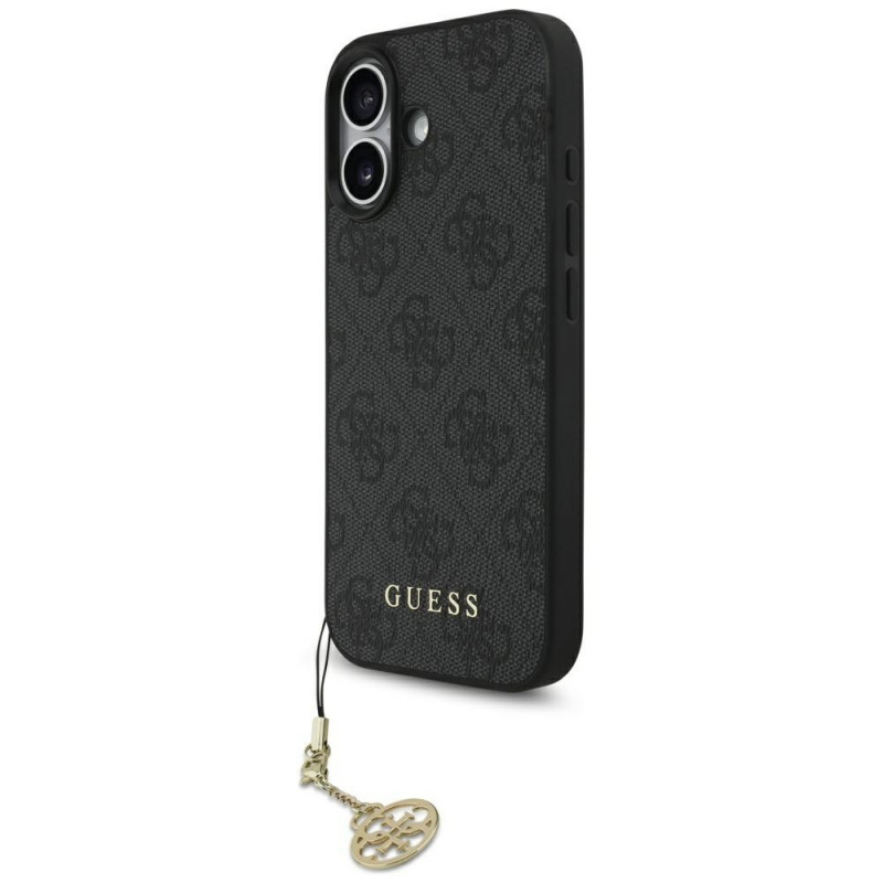„Guess 4G Charms Collection“ „MagSafe“ dėklas, skirtas „iPhone 17“ – juodas
