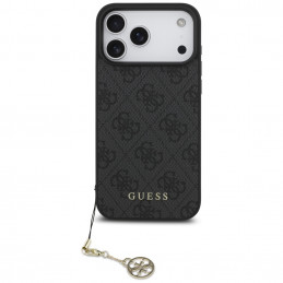„Guess 4G Charms Collection“ „MagSafe“ dėklas, skirtas „iPhone 17 Pro Max“ – juodas