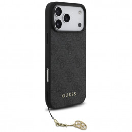 „Guess 4G Charms Collection“ „MagSafe“ dėklas, skirtas „iPhone 17 Pro Max“ – juodas