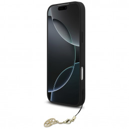 „Guess 4G Charms Collection“ „MagSafe“ dėklas, skirtas „iPhone 17 Pro Max“ – juodas