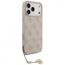 „Guess 4G Charms Collection“ „MagSafe“ dėklas, skirtas „iPhone 17 Pro Max“ – rožinis