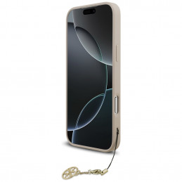 „Guess 4G Charms Collection“ „MagSafe“ dėklas, skirtas „iPhone 17 Pro Max“ – rožinis